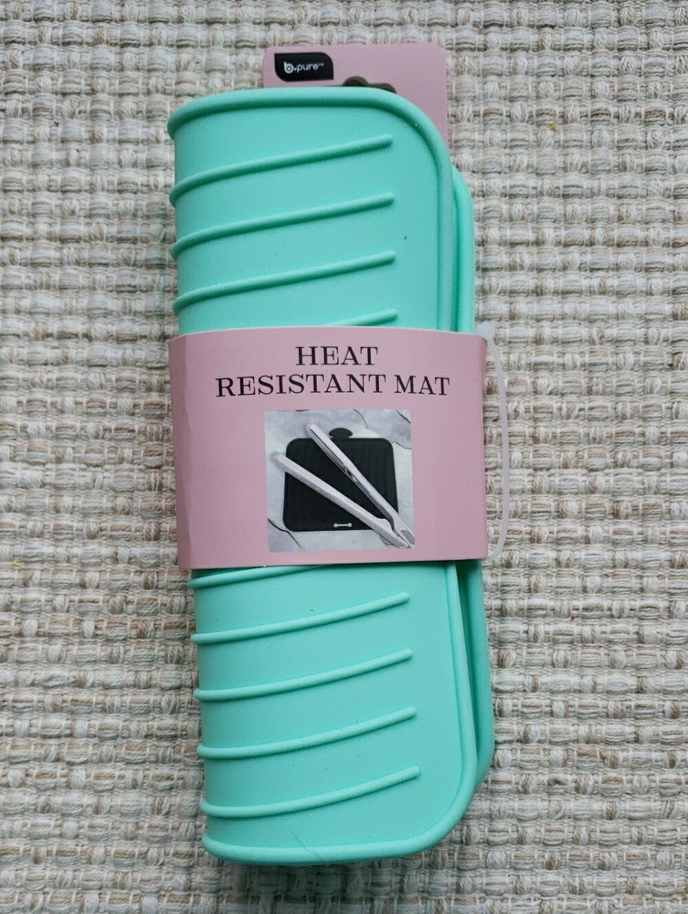 Heat Resistant Hair Tool Mat - Mint